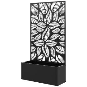 Trellis Garden Bed, Freestanding or Wall Mounted Flower Bed for Climbing Plants, Outside Garden, Inside Balcony