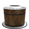 Portable Smokeless Fire Pit Magnesium Oxide Bonfire Stove with Mat Brown Ideal for Outdoor Activities