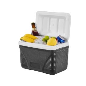 Portable Cooler, 8.5 QT Hard Cooler with Ice Retention and Heavy-Duty Handles, Lightweight Rigid Material Insulated Portable Cooler, Suitable for Fami