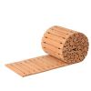 Wooden Garden Pathway, 24 ft L x 17 in W, Non-Slip Straight Garden Walkway, Roll Out Cedar Outdoor Walkway Path with Wire Rope Connection, Decorative