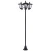 Solar Lamp Post Lights 72 Outdoor Triple-Head Street Vintage for Backyard Garden Pathway Driveway