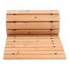 Wooden Garden Pathway, 8 ft L x 17 in W, Non-Slip Straight Garden Walkway, Roll Out Cedar Outdoor Walkway Path with Wire Rope Connection, Decorative G