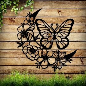 CIFbuy Moon Phase Butterfly iron Wall Art Bohemian Hanging Decor Indoor Outdoor Waterproof Sculpture Gift (TikTok, temu pick-up service)