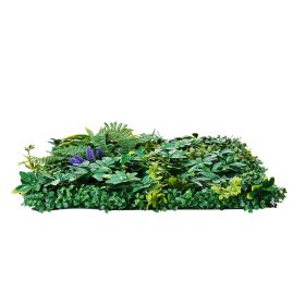 Artificial Grass Wall Panels, 12 PCS 20 x 20 inch, 3D Combination Greenery Boxwood Panel for Indoor Outdoor Green Decor & Ivy Fence Covering