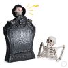 Halloween Tombstone and Half Skeleton