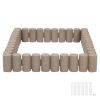 Faux Wood Landscape Edging, 13.7 ft Kit, No Dig Garden Edging Border, Blocks for Lawn, Flower Beds, Pathways, Yards