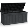 260 Gallon Large Outdoor Storage XXL Deck Box for Patio Furniture, Outdoor Cushions, Garden Tools and Sports/Pools Equipment, Waterproof Resin