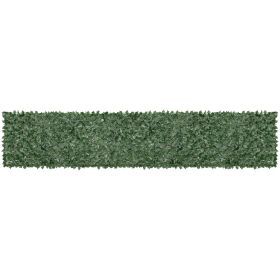 Ivy Privacy Fence, 39 x 198in Artificial Green Wall Screen, Greenery Ivy Fence with Mesh Cloth Backing and Strengthened Joint