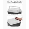 Portable Cooler, 8.5 QT Hard Cooler with Ice Retention and Heavy-Duty Handles, Lightweight Rigid Material Insulated Portable Cooler, Suitable for Fami