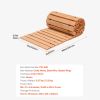 Wooden Garden Pathway, 8 ft L x 17 in W, Non-Slip Straight Garden Walkway, Roll Out Cedar Outdoor Walkway Path with Wire Rope Connection, Decorative G