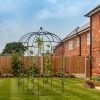Courtyard Wrought Iron Gazebo Iron Arch Black
