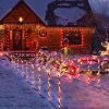 Christmas Decorations Outdoor, 10 Pcs Candy Cane Lights, 21'' Solar Pathway Lights with 8 Lighting Modes, Waterproof Garden Lights for Christmas Patio