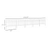 Decorative Garden Border Panels 5 Pack Flower Bed Edging White Yard Fencing