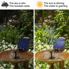Solar Power Fountain Submersible Floating Water Pump Bird Bath Pond Garden Pool