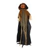5.8ft Halloween Decorations Outdoor Life Size Animatronics Pumpkin Ghost, Sound-Actived Party Decor with Creepy Sound