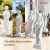 31.5" Greek Goddess Garden Statue, All-Weather MgO Outdoor Sculpture for Patio Lawn Yard Decor