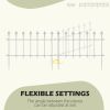 Decorative Garden Border Panels 5 Pack Flower Bed Edging White Yard Fencing