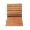 Wooden Garden Pathway, 24 ft L x 17 in W, Non-Slip Straight Garden Walkway, Roll Out Cedar Outdoor Walkway Path with Wire Rope Connection, Decorative