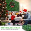 12PCS 24"x16" Grass Wall Panels for 32 SQ Feet, Boxwood Hedge Wall Panels, Artificial Grass Backdrop Wall 1.6"