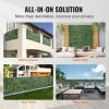 Ivy Privacy Fence, 59 x 158in Artificial Green Wall Screen, Greenery Ivy Fence w/ Mesh Cloth Backing and Strengthened Joint