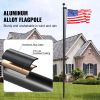 30FT Sectional Flag pole Kit, Heavy Duty Aluminum Alloy in Ground Flag poles for Outside, 3 Display Modes Flagpole with 3x5 American Flag