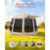 Screen House Tent, 12 x 11 ft, 10-12 Person Pop Up Screen Tent with Extended Awning, Portable Screened in Canopy with Carry Bag, Netting Sides