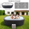 Hot Tub Inflatable Portable Oval Spa 2 Person Hot Tub with 180 Bubble Jets, Cover, Filter Cartridges, Pump