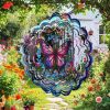 Wind Spinners Outdoor Butterfly -Birthday Gifts for Women Mom, Hanging Wind Sculptures Wind Spinners, 12 inch 3D Wind Spinner for Garden Decor for Out