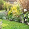 Decorative Garden Border Panels 5 Pack Flower Bed Edging White Yard Fencing