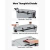 Portable Cooler, 74 QT Wheeled Cooler with Ice Retention, Heavy-Duty Handles and Cup Holder, Lightweight Rigid Material Insulated Portable Cooler, Sui