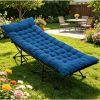Foldable camping bed with mattress, sturdy and durable folding bed