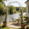 Metal Garden Arch Assemble Freely with 8 Styles Garden Arbor Trellis Climbing Plants Support Rose Arch