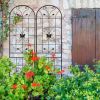 2 Pack Metal Garden Trellis 86.7" x 19.7" Rustproof Trellis for Climbing Plants Outdoor Flower Support