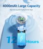 Portable Handheld Turbo Fan, 5 Gear Wind, Battery Operated, Up to 12 Working Hours