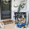 CROWNED BEAUTY Winter Cat Garden Flag 12x18 Inch Double Sided for Outside Small Welcome Burlap Holiday Yard Decoration CF1660-12