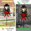 Christmas Garden Jesus Scene Decor, Solar Lighted Outdoor Nativity Set with 9 LED Lights, Christmas Decoration for Indoor Outdoor Holiday Party Garden