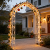 Metal Garden Arch Assemble Freely with 8 Styles Garden Arbor Trellis Climbing Plants Support Rose Arch