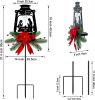 Christmas Garden Jesus Scene Decor, Solar Lighted Outdoor Nativity Set with 9 LED Lights, Christmas Decoration for Indoor Outdoor Holiday Party Garden